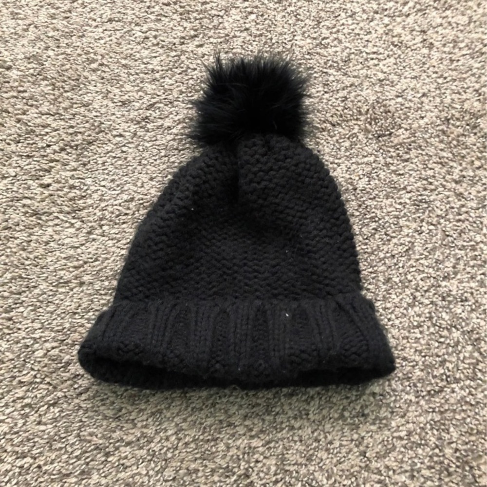 Girls target black beanie
